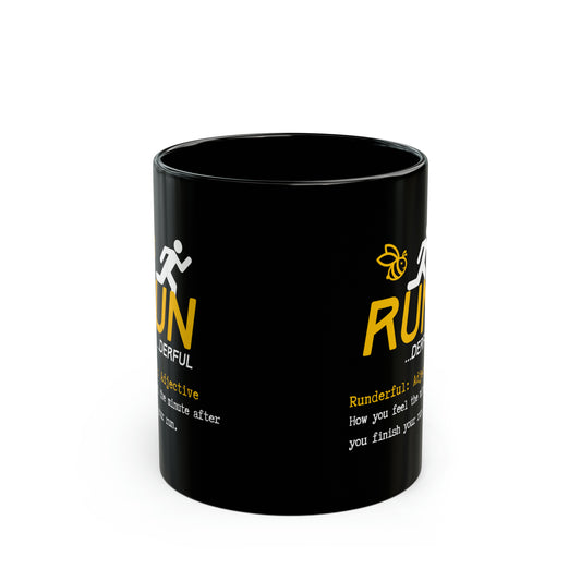 Runderful Black Ceramic Mug (325ml, 444ml)