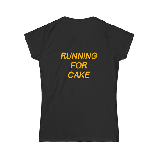 Running For Cake Women's Semi Fitted Top